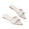 Elegant French-Style Pearl Pointed-Toe Women's Summer Sandals