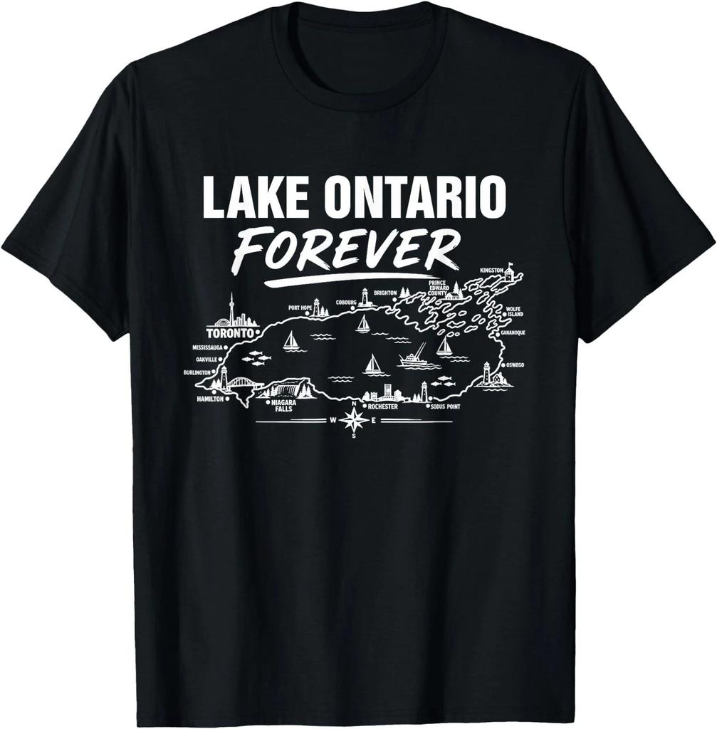 Lake Ontario Forever Vintage Retro Great Lakes Men Women T-Shirt