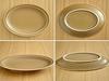 Tableware East Oval Plate Dot Oval Plate 24cm Porcelain Mocha