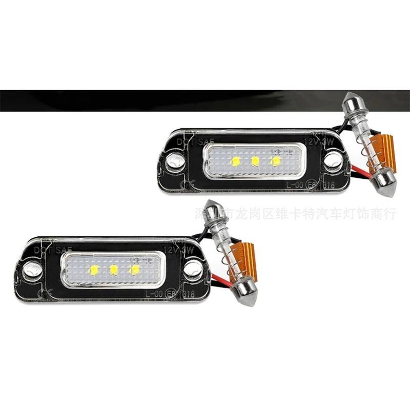 

LED License Plate Light with Decoder Compatible with Mercedes Benz W164 X164 W251 R Class GL Class ML Class Car Accessories