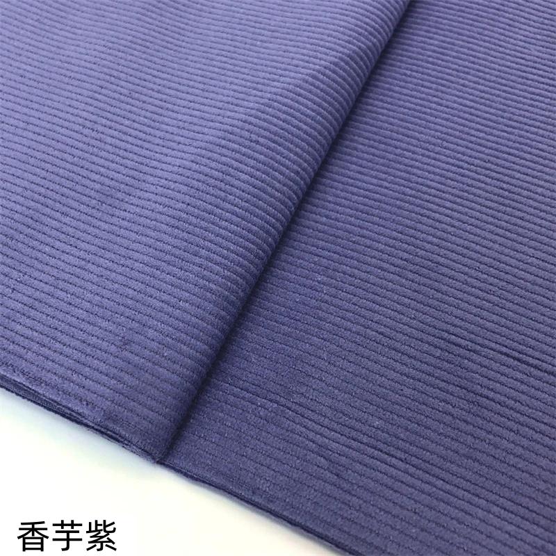 Pure Cotton Corduroy Fabric Medium Striped By The Meter for Clothes Dresses Pants Coats Sewing Cloth Soft Breathabe White Blue