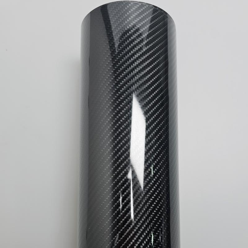 Película de vinil de fibra de carbono 6D de alto brilho para animais de estimação à prova d'água adesivos para carros console computador laptop pele acessórios para motocicletas