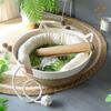 Rattan Woven Cat Bed: All-Season Winter Warm Nest for Pets
