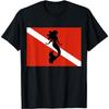 Diver Down Flag Mermaid Scuba Diving T-Shirt T-Shirt