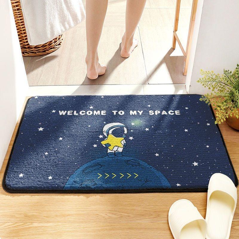 Badezimmer saugfähiger Teppich verdickt Imitatkashmir Schlafzimmer Badezimmer rutschfeste Fußmatte Badezimmer saugfähige Bodenmatte