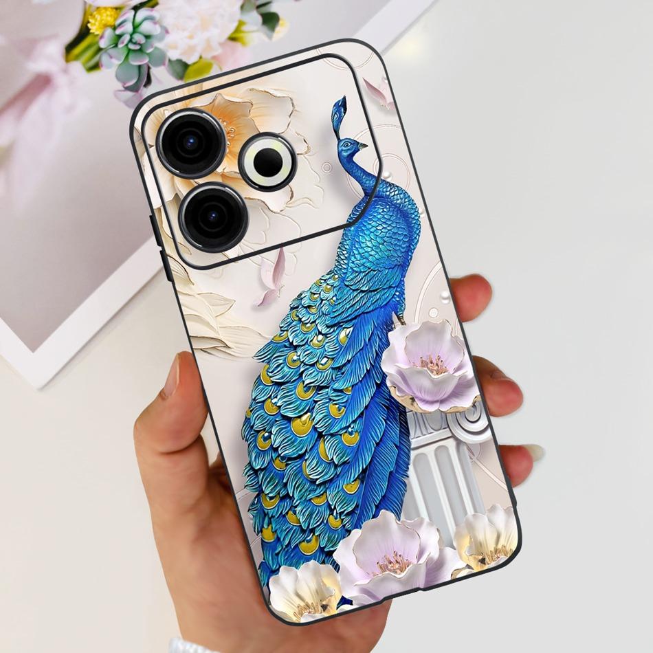 For Tecno Pova 6 Neo Phone Case Pova6 Neo 4G 2024 Elegant Printing Soft Silicone TPU Cases