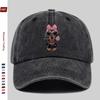 Pc Cute Dachshund Pattern Printed Baseball Cap with Pink Bow Design Sun Hat Comfortable Lightweight Trucker Style Decor Hat A