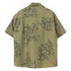 NANGA Saru Shirt N2500-1J600C Men's Short Sleeve Open Collar Floral Print M KHA Khaki