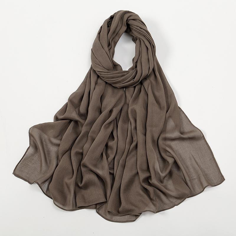 Solid Cotton Modal Hijab For Women Muslim Scarf Big Size Shawls Foulard Islam Head Wraps Headscarves Ramadan Scarves 190*85cm