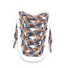 1 Pair Colorful Striped Shoe Laces for Woman Man Width 1CM Rainbow Shoelace Flat Shoelaces for Sneakers Length 100/120/140/160CM