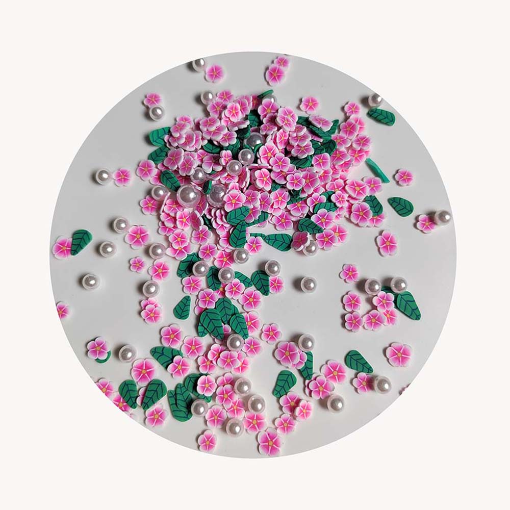 Kawaii Flower Clay Slices Polymer Hot Clay Sprinkles for Crafts DIY Making Nail Art Decorations Phone Deco