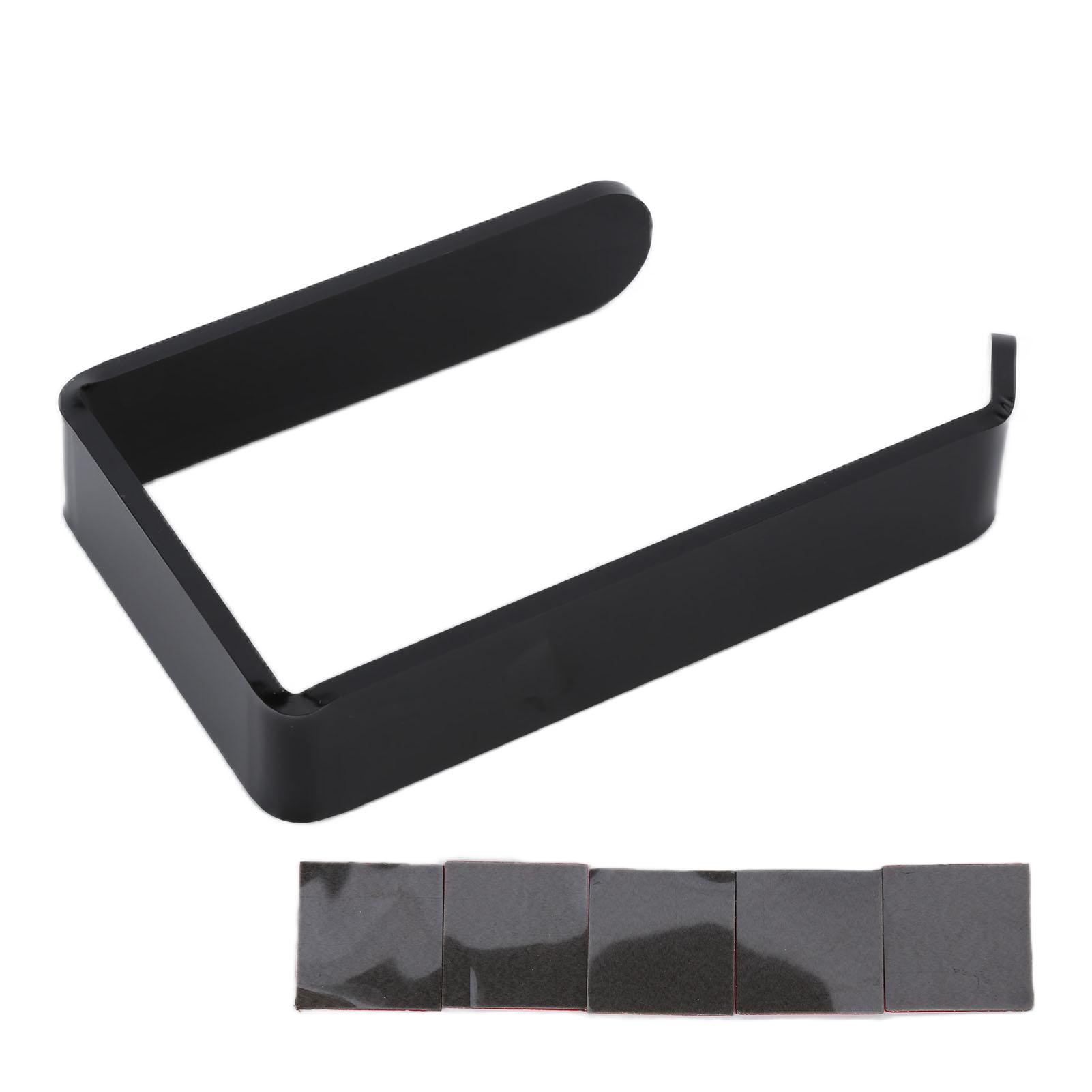 

Tissue Holder Punch Wall Mounted Acrylic Roll Paper Hanger for Bathroom Kitchen