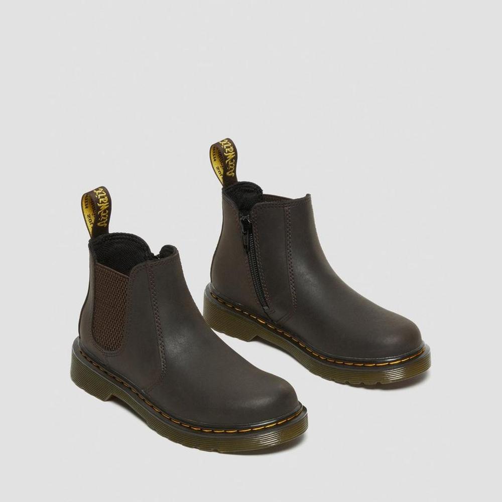 Boots Dr. Martens Brown Junior 2976 Chelsea