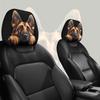 Hütehund und Border Collie Aufdruck Auto Sitz Kopfstützenbezüge - Modelle, Einfach zu Installieren und zu Entfernen, Leicht zu Reinigen,