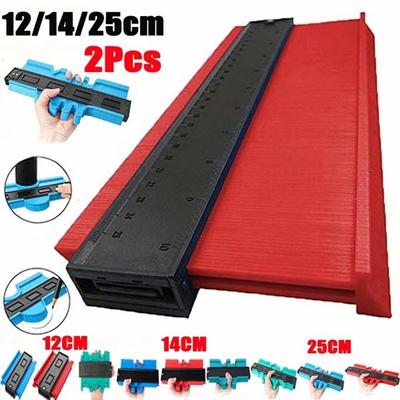 5/6/10 Zoll 3D-Schrägwinkel-Messlineal Kunststoff-Profilmesser-Replikator zum Kopieren von unregelmäßigen Formprofil-Messwerkzeugen