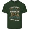 Premium Vintage 81st Birthday 1945 Unisexs Light Cotton TShirt