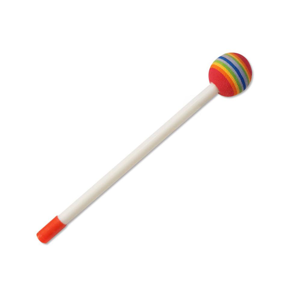 Kids Drumsticks Colorful Lollipop Round Drum Stick Plastic Hand Percussion Sticks for Kids Musical