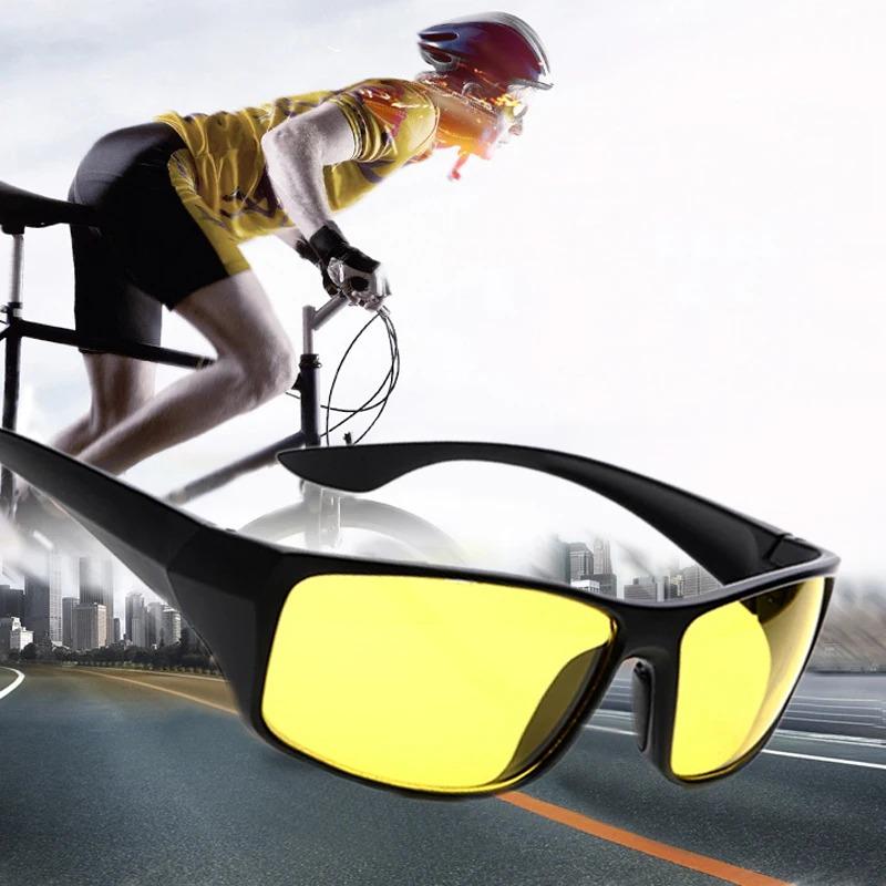 Night Vision Sunglasses For Women Men Yellow Lens Gray Driving Cycling Fishing Outdoor Sports Sun Glasses