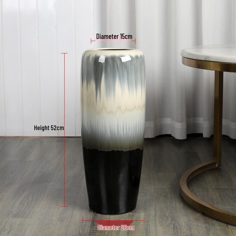 Handmade Large Ceramic Floor Vase for Living Room or Hotel - Perfect for Fresh Flowers