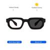 Brand Black Square Men's Glasses Frame Optical Anti Blue Light Reading Eyeglasses Retro Small Rivets Men's Presbyopia Glasses