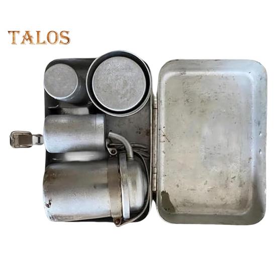 Vintage Espresso Coffee Kit Portable Camping Coffee Kit Nostalgia Mini Travel Espresso Maker Set for Coffee Lovers Outdoor Use