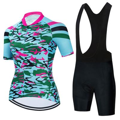 Women's Bicycle Cycling Suit Short-sleeved Suit Summer Women's Waist Mountain Road Bicycle Quick-drying Suit 2026 Summer Breathable Cycling Suit Suit