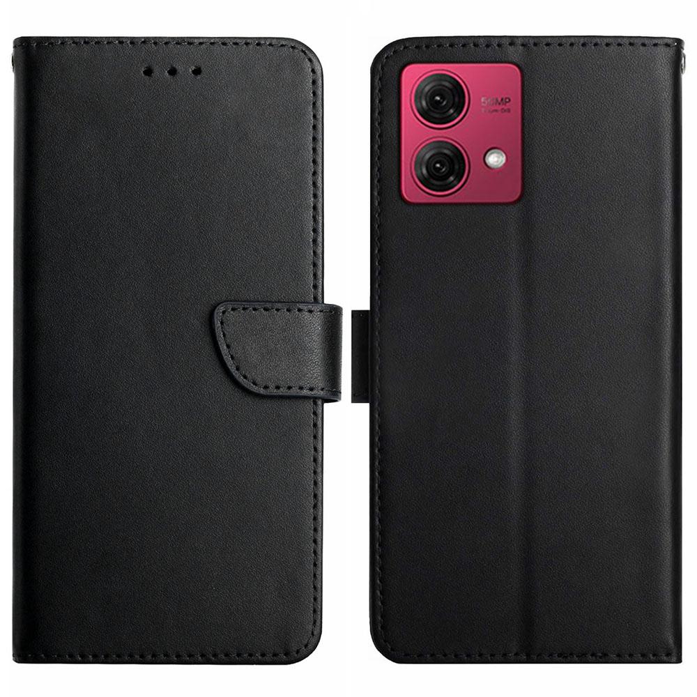HT02 For Motorola Edge 40 Neo 5G Case Genuine Cow Leather Phone Cover