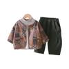 Kids Casual Long-Sleeve Set, Comfortable Daily Wear Outfits