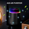 Air Purifier for Home Smart Display Negative Ions H13 HEPA Filter 26dB Filtration System Air Cleaner Pet Hair Bedroom