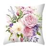 Light And Fresh Floral Pattern Series Throw Pillow Cover With Short Plush Print For Living Room Sofa Decoration Cushion Cover