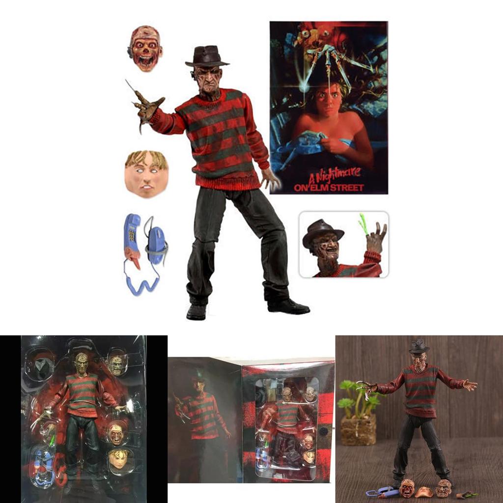 Ultimate Freddy Krueger 7" Action Figure Premium Nightmare On Elm Street Collectible