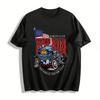 American Hot Rod Skull Print Tee San Diego Custom Car Culture Top Pure Cotton T-shirt