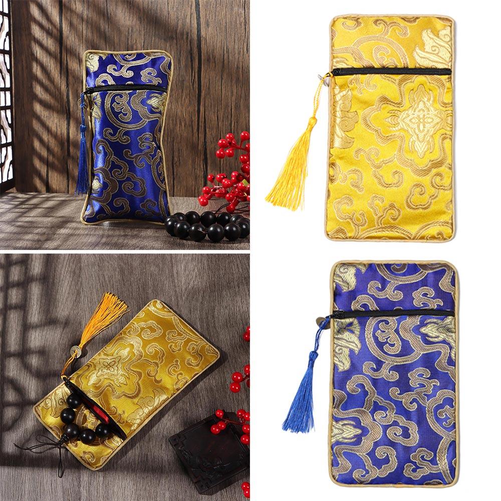 

Парча в этническом стиле с рисунком дракона, сумка для хранения, сумка для хранения, богатая сумка с цветочным узором, Священное Писание style 1