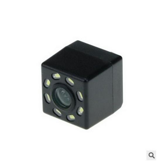 12V Universal High-Definition Rear View Camera with 8 LED Lights for Large Screen Navigation