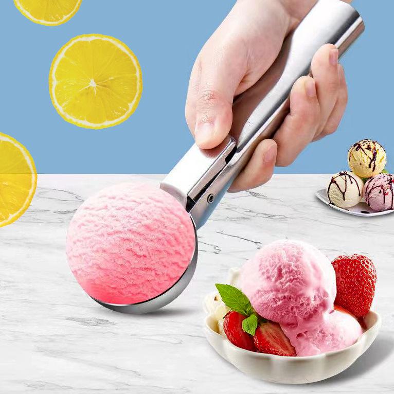 Stainless Steel Dual-Purpose Ice Cream and Fruit Baller Spoon