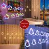 Christmas LED Star Ring Curtain Lights