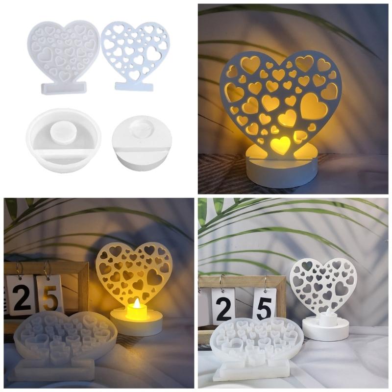 3D Candlestick Silicone Mold Decorative Candle Base Mold Gypsum Candle Holder Mould Stylish Home Decorations Mould