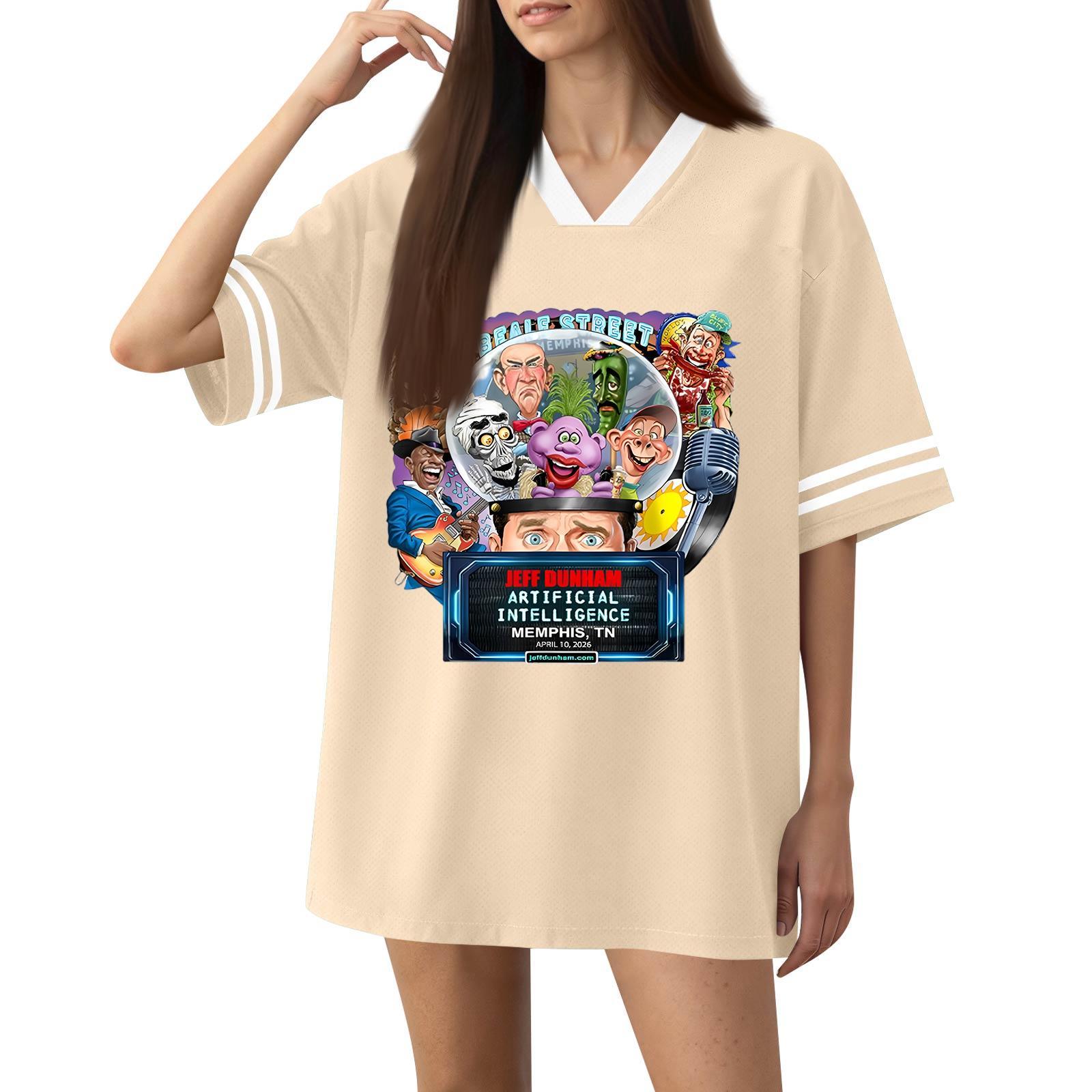 

Women s Fashion Short-Sleeved V-Neck Printed Sports T-Shirt L бежевый