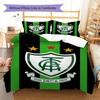 América MG Pattern Bedding Set Quilt Cover Pillowcase Home Decor Gift (1 * Duvet Cover + 2 * Pillowcase, Without Core)