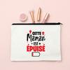 Best Mom French Printed Cosmetic Case Women Makeup Bags Travel Toiletry Organizer Female Wash Storage Pouch Mother's Day Gifts