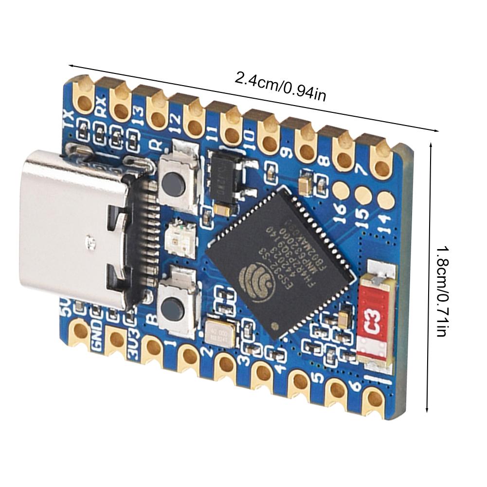 ESP32-C3-Zero ESP32-S3-Zero Mini Development Board ESP32-C3FN4 Single-Core/ESP32-S3FH4R2 Dual-Core Support 2.4GHz Wi-Fi and BT 5