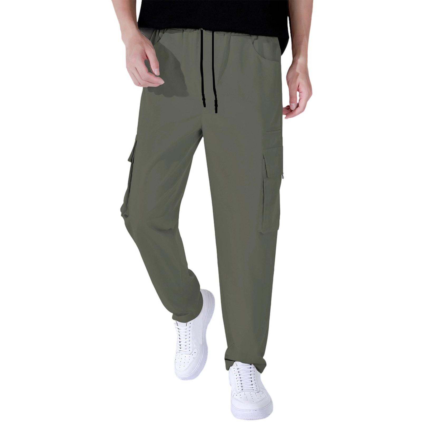 

Мужские комбинезоны, повседневные брюки с несколькими карманами и завязками, походные брюки S