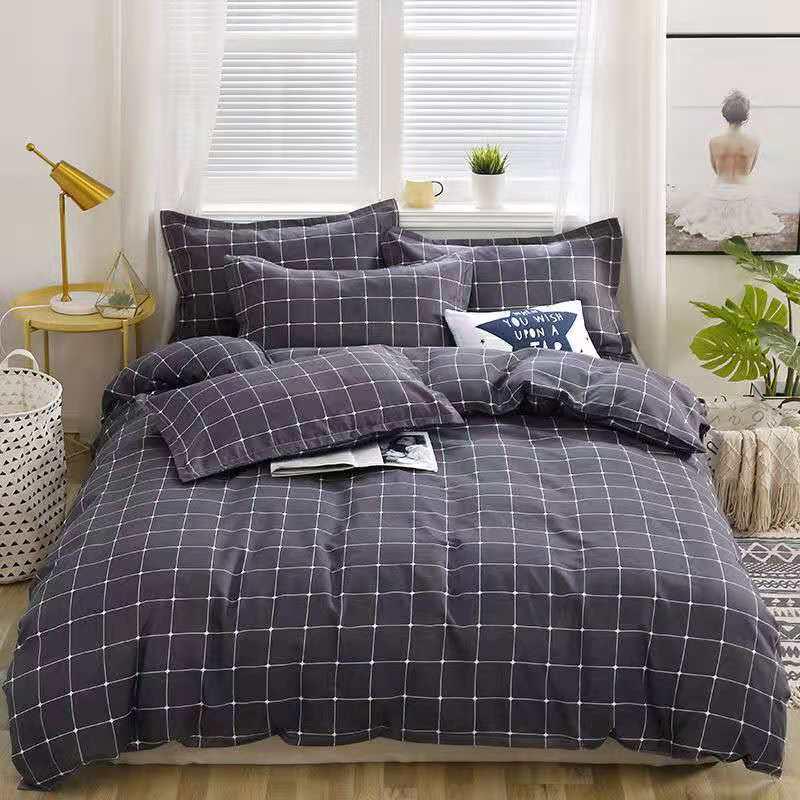 Flannel Four-Piece Student Dorm Bedding Set: Bed Sheet & Duvet Cover Gift