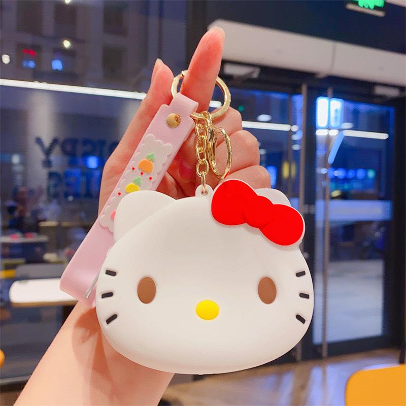 Cartoon Animal Silicone Keychain Bag - Kids' Coin Purse & Toy Pendant