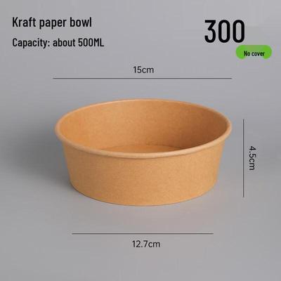Engångsskålar för take away i kraftpapper