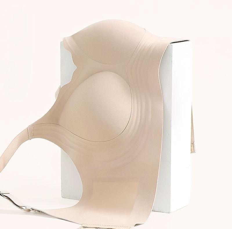 

Summer seamless liquid foundation invisible large size underwear opaque large breasts small gathering anti-sagging collection breast bra cover 4XL 110DEFG-115BCDEFG