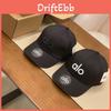 Cappellino da baseball alla moda da donna con visiera curva, ricamo di lettere e tecnologia parasole