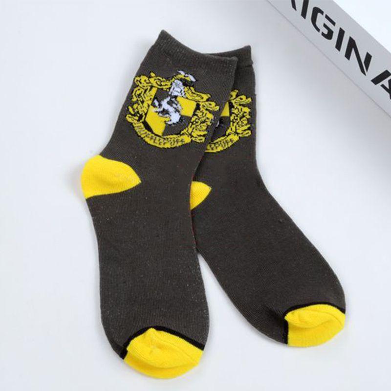 Meias Longas de Tricô de Algodão Harry Potter Unissex Estilosas Para Fãs de Slytherin Gryffindor
