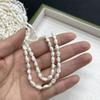 1String, White Natural Freshwater Pearls, Handmade Straight Hole Nugget Pearl Beads for Jewelry Making DIY Crafts (Beads 5-6mm, Length 36cm)