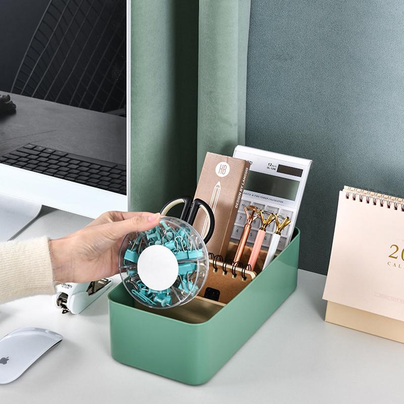 Multipurpose Desktop Storage Box Tv Remote Holder Wooden Table Organizer For Bedroom Living Room Household Detachable Partition